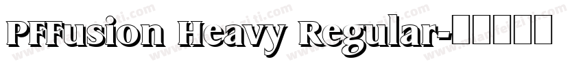 PFFusion Heavy Regular字体转换